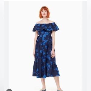Kate Spade floral off shoulder dress